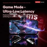 Choice Lenovo Gaming Headset Wireless Bluetooth 6.0 Earphones RGB Low Latency Waterproof Headphones Sports Headset GT103 Khamik Shop Online