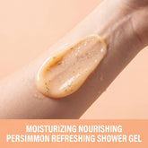 OceAura Fresh Persimmon Shower Gel Gentle Deep Cleansing Skin Barrier Protection Repair Long-Lasting Citrus Fruity Scent Mild Moisturizing Body Wash Khamik Shop Online