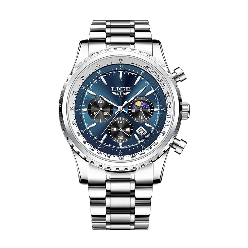 2025  Top Brand Luxury New Men Watch Quartz Man Watches Waterproof Luminous Watch for Men Date Chronograph Sport Wristwatch