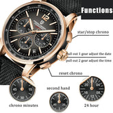 PAGANI DESIGN New Mens Watch 41mm Chronograph 100M Waterproof Wristwatch Top Brand VK63 Quartz Watches for Men Gift Reloj Hombre Khamik Shop Online
