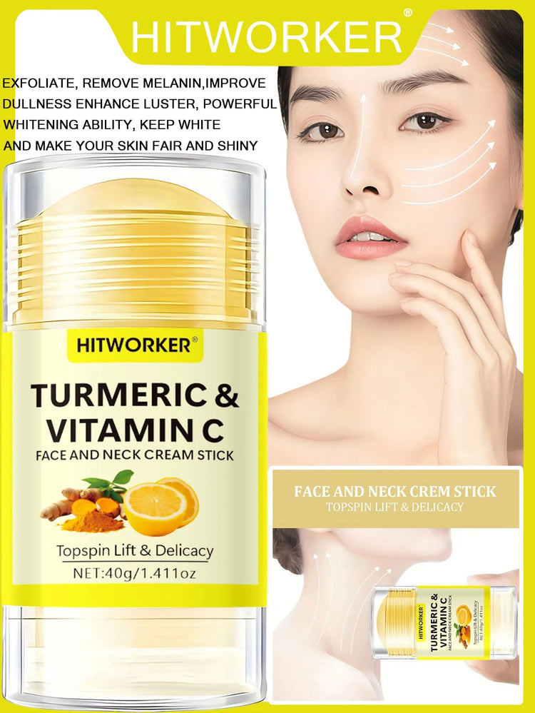 40g Yellow Turmeric Vitamin C Facial And Neck Cream Stick for Skin Brightening And Anti-Aging Khamik Shop Online