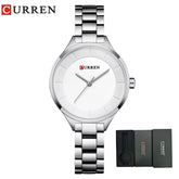 CURREN New Simple Women Bracelet Wrist Watches Light Extravagant Girls Fashion Geneva Quartz Clock Female Luxury Wristwatch 2017 Khamik Shop Online