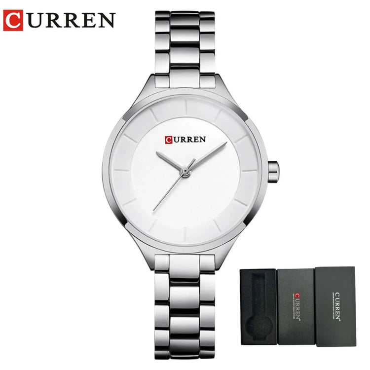 CURREN New Simple Women Bracelet Wrist Watches Light Extravagant Girls Fashion Geneva Quartz Clock Female Luxury Wristwatch 2017 Khamik Shop Online