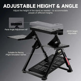 GTPLAYER Flight & Racing Simulator Stand, Foldable Gaming Cockpit Compatible with Logitech, Thrustmaster, PXN Wheels & Flight Joysticks, Black Khamik Shop Online