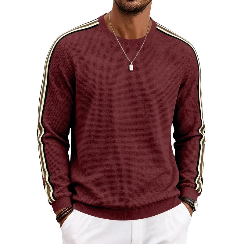 Men Lightweight Pineapple Grid Sweatshirt, Crew Neck Loose Breathable Casual Sport Top For Spring Autumn Amazon EU US Khamik Shop Online