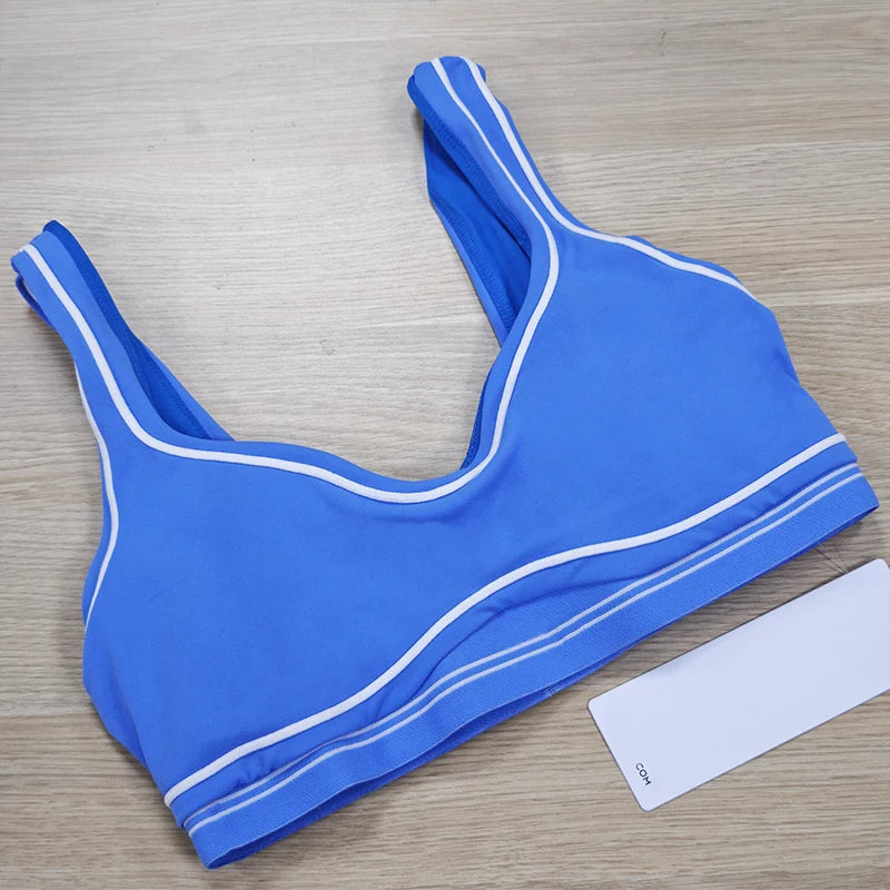 Yoga Suit Women Sport Set Pilates Clothing High Waisted Elasticized Leggings Hip Lifting Pants Gather Top Vest Strip Workout Set Khamik Shop Online