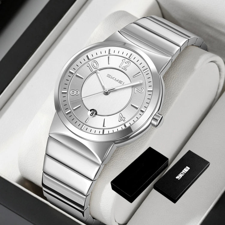 9401 Luxury Mens Steel Band Watch Original Business Quartz Wristwatch Waterproof Watches for Man Clock Reloj Hombre 2026 Khamik Shop Online