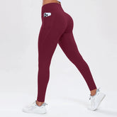 Women Yoga Pants with Pockets Butt Lifting Tummy Control Sports Leggings High Waist Fitness Tights Gym Clothing Sportswer Khamik Shop Online