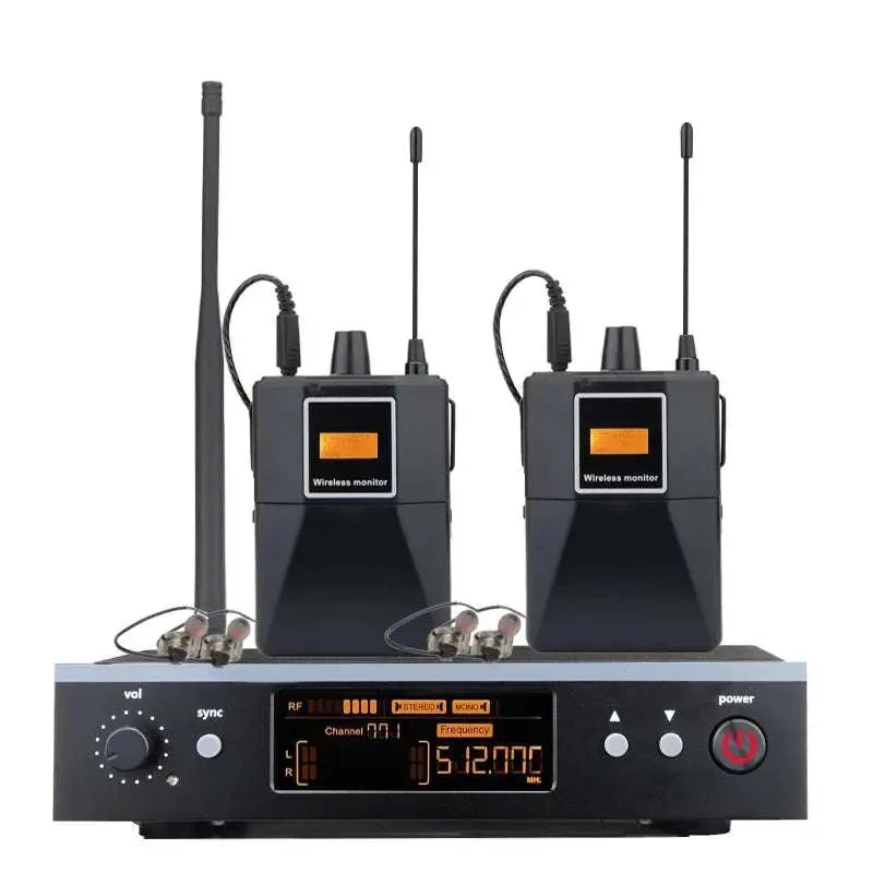 Professional Grade Stage Wireless In Ear Monitoring System With UHF mono mono Frequency,For Stage/Band/Drummer/Small Concert ﻿ Khamik Shop Online