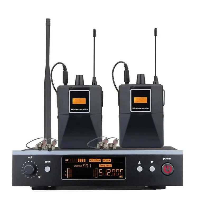 Professional Grade Stage Wireless In Ear Monitoring System With UHF mono mono Frequency,For Stage/Band/Drummer/Small Concert ﻿ Khamik Shop Online