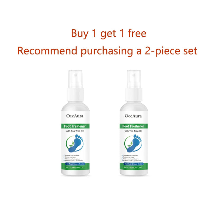 OceAura Foot Freshener Spray with Tea Tree Oil Deodorizing Sweat Absorbing Odor Eliminating Moisturizing Refreshing Foot Spray Khamik Shop Online