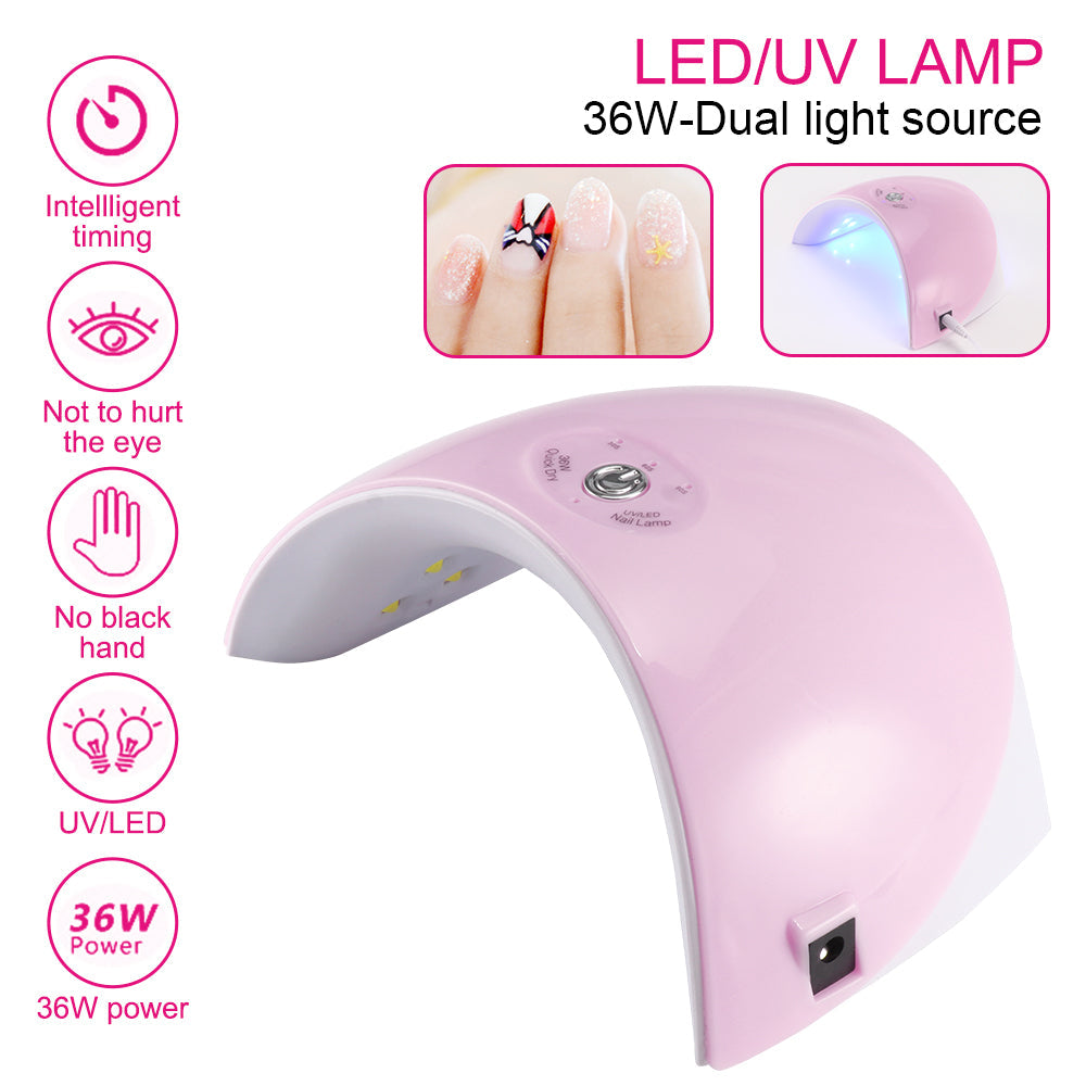 Automatic Sensing 36W LED Nail Polish Dryer Lamp Teal Simba