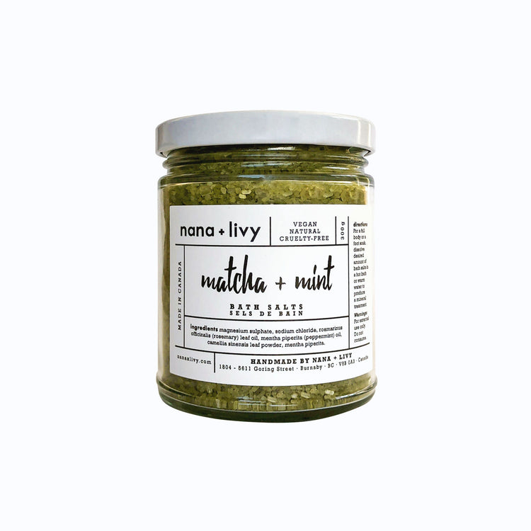 Matcha + Mint Bath Salts Ivory Clytemnestra