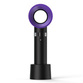 Rechargeable USB Bladeless Fan Portable Handheld Cooling Desk Mini Fan Copper Hecuba