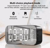 LED Display Alarm Clock Wireless Bluetooth Speakers – Audio Accessory Teal Simba