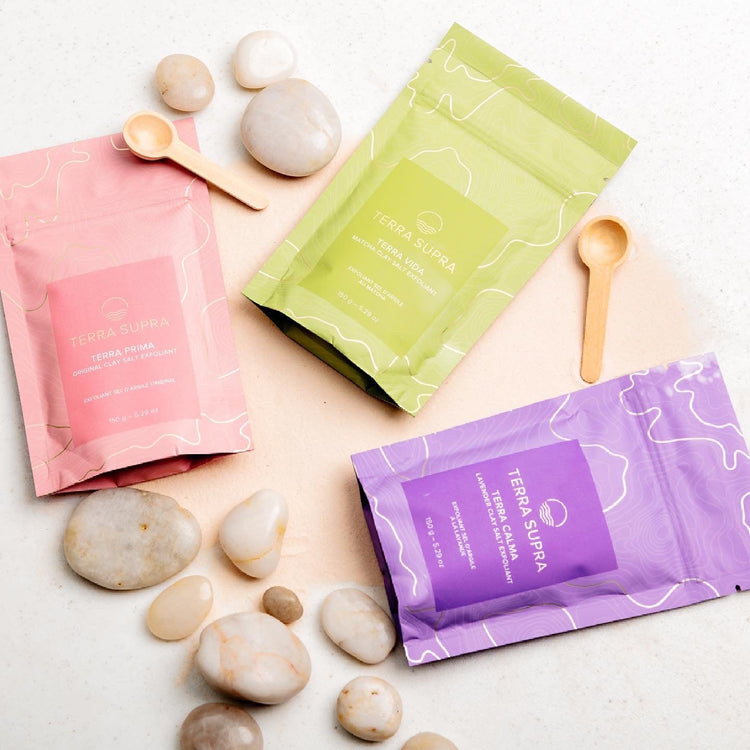 Terra Vida Matcha Clay Salt Exfoliant - 150g Teal Meleager