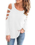 Womens Open Shoulder Long Sleeve Casual Top Yellow Pandora