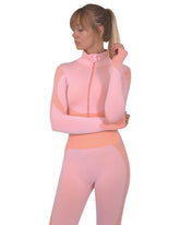 Trois Seamless Sports Jacket - Pink | Polyester Lazurite
