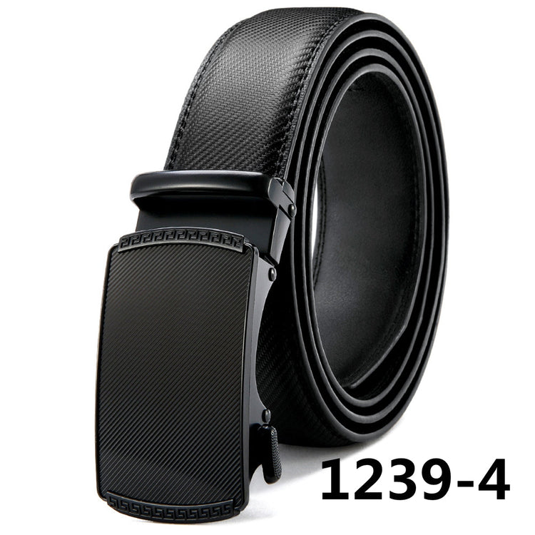 Mens Ratchet Belt with Genuine Leather, Jeans Belt for men Peach Castor