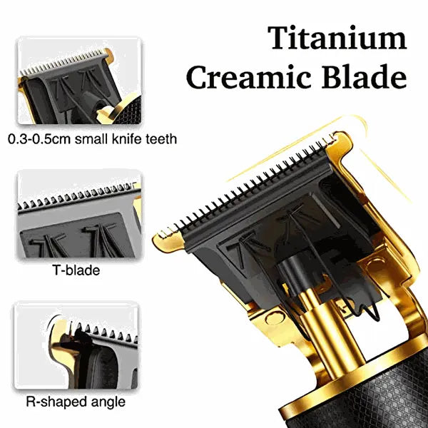 Rechargeable Mens Beard Trimmer Hair Clippers Lilac Milo