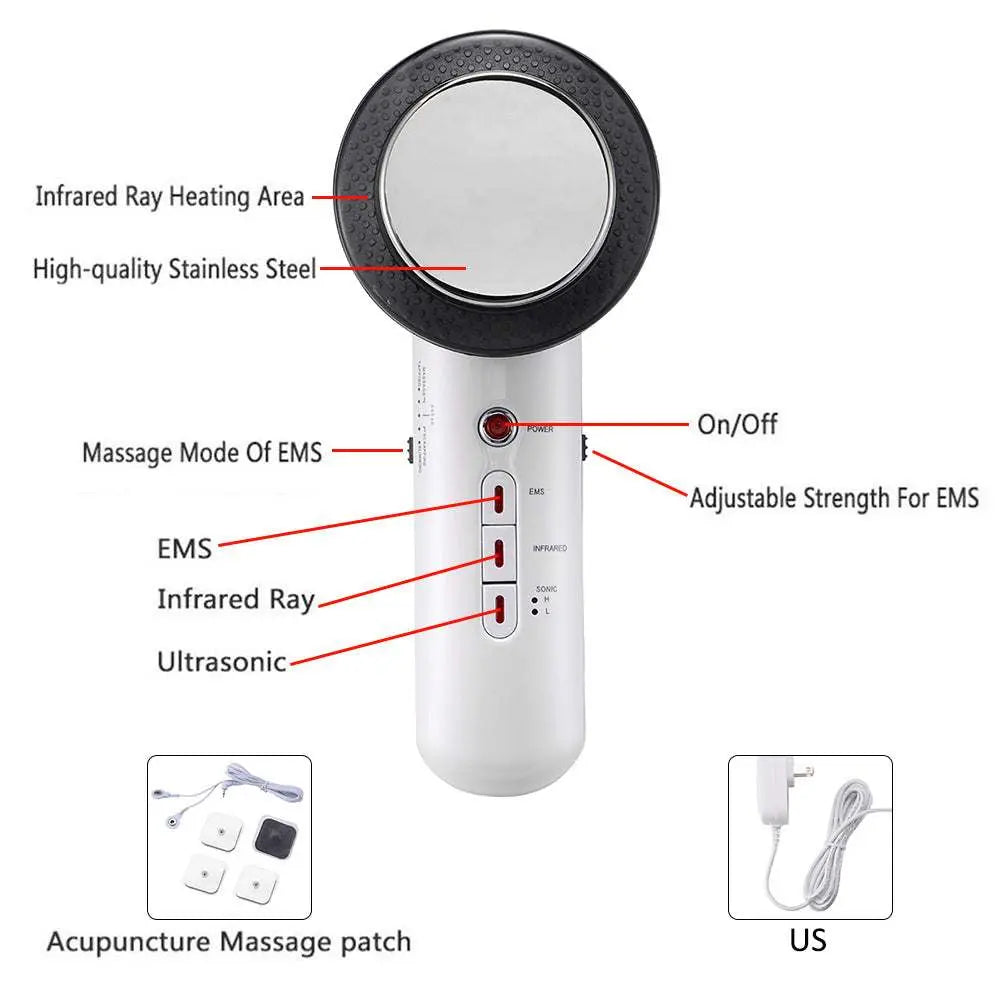 Body Face Lift Ultrasound Body Slimming Massager Teal Simba