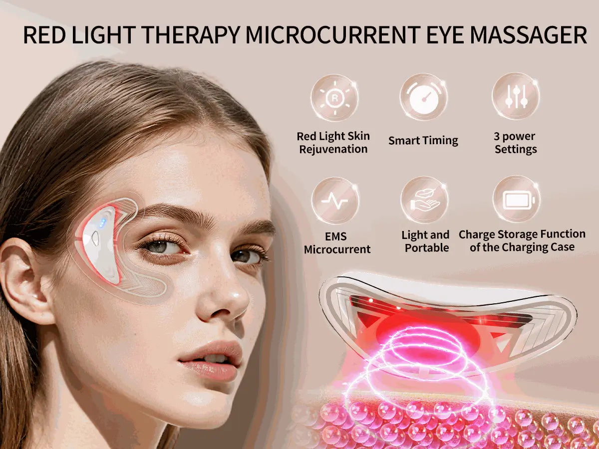 Massage Eye Beauty Device Remove Eye Wrinkles Bags Dark Circle Teal Simba