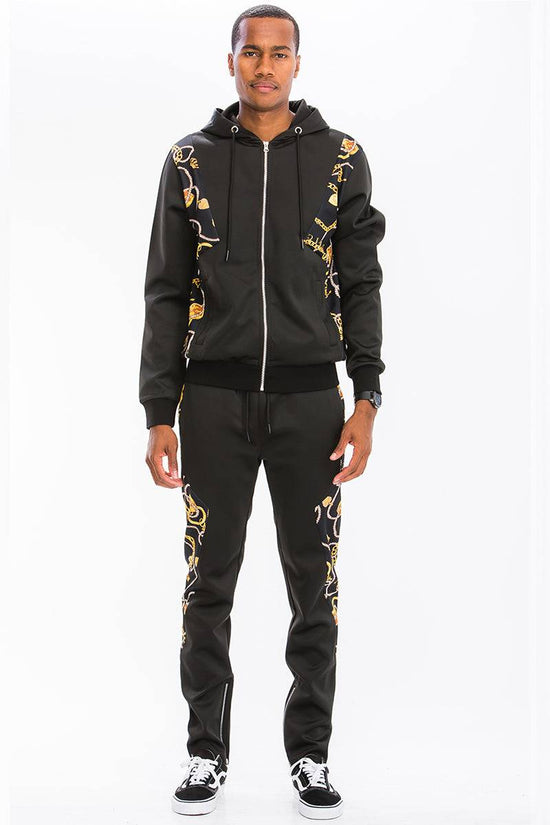 Ensemble de survêtement Poly Span imprimé en polyester et spandex, lavable en machine, taille fidèle