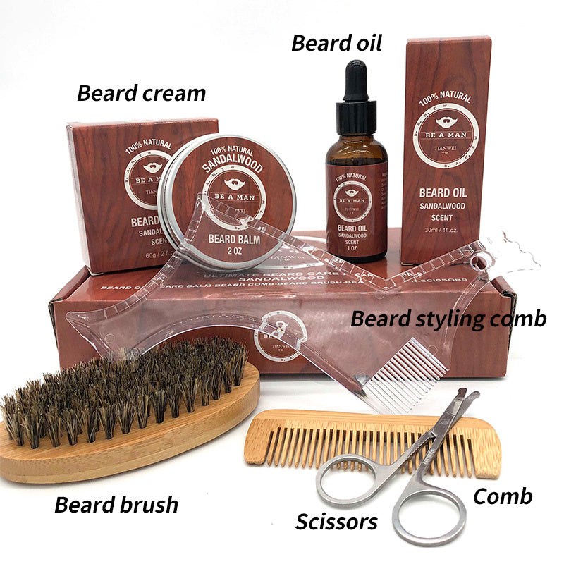 WOODSMAN™ – Premium Beard Grooming Gift Set with Beard Oil & Cream Carmine Juneberry