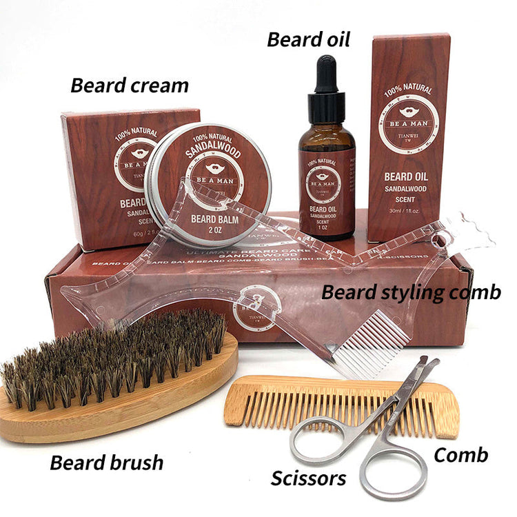 WOODSMAN™ – Premium Beard Grooming Gift Set with Beard Oil & Cream Carmine Juneberry