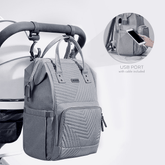 Quilted Diaper Baby Backpack Maroon Chronos