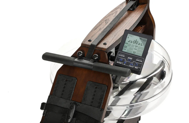 Topiom Rowing Machine for Home Use | Solid Wood | TM3 Monitor Olive Nyx