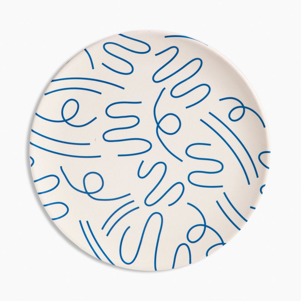 4pc Bamboo Plate Set - Dinner Puce Arrowwood