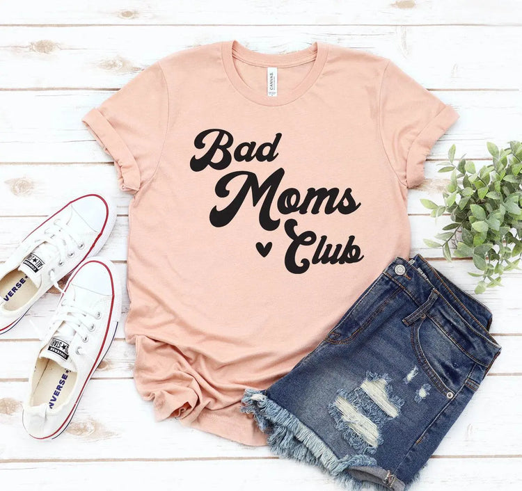 Bad Moms Club T-shirt White Caeneus