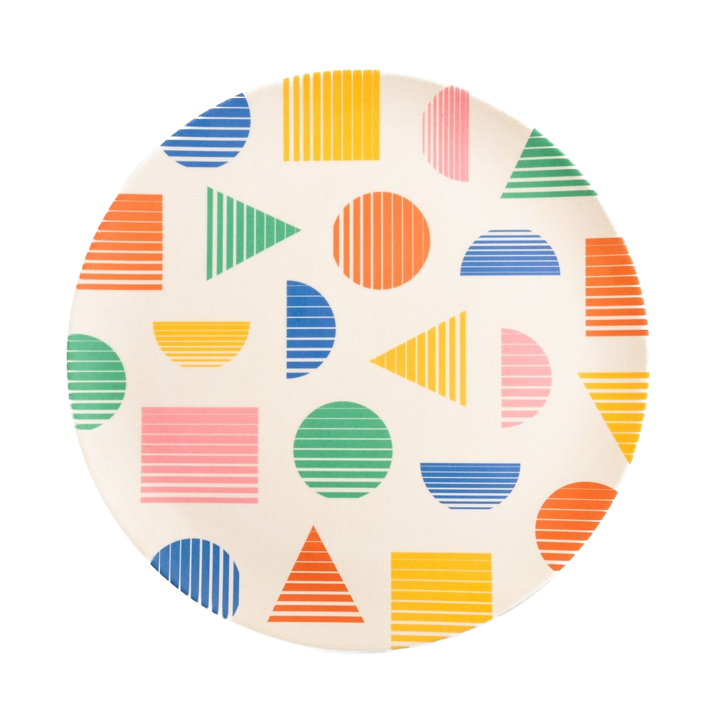 4pc Bamboo Plate Set - Dinner Puce Arrowwood