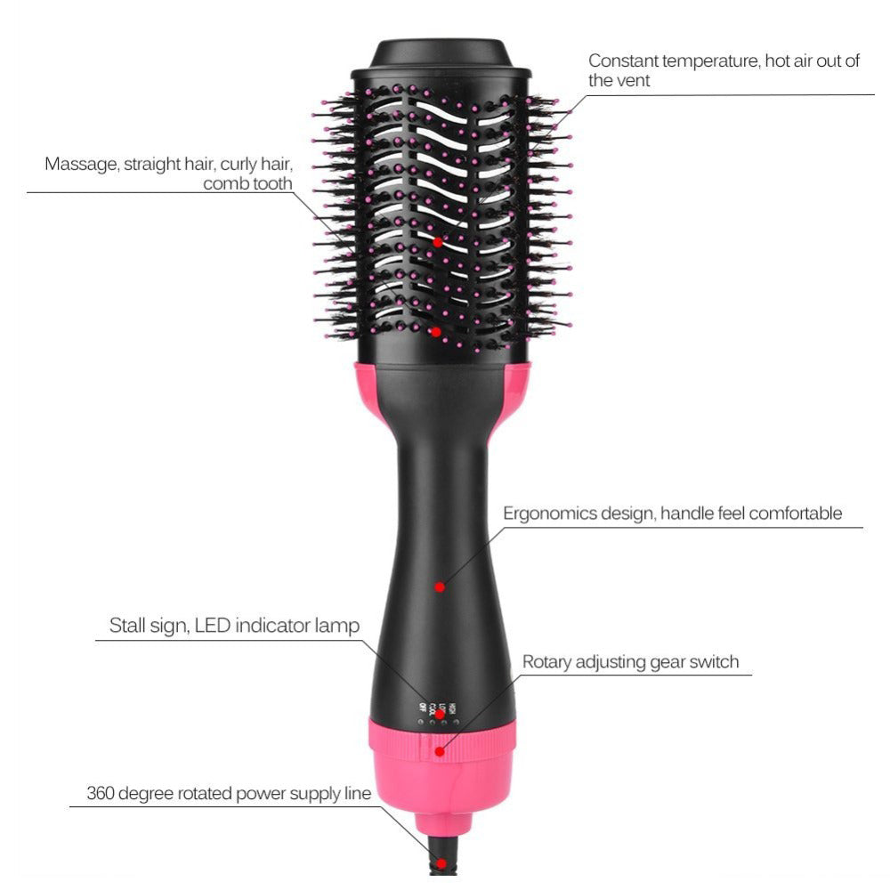 2 in 1 Hot Hair Brush Multifunctional Hair Dryer Teal Simba