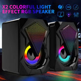 Dragon RGB Computer Gaming Speakers – Audio Accessory | Portable Yellow Pandora