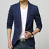 Mens One Button Slim Fit Blazer Yellow Pandora