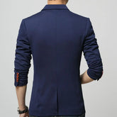 Mens One Button Slim Fit Blazer Yellow Pandora