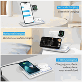 Foldable 3 In 1 Fast 15w QI Wireless Charging Station – Charger Lilac Milo