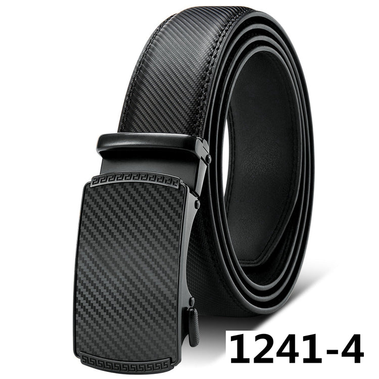 Mens Ratchet Belt with Genuine Leather, Jeans Belt for men Peach Castor
