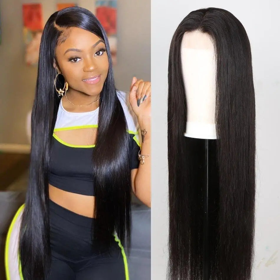 BeuMax 4x4 Straight Wig 5x5 Lace Closure wigs 6x6 Human Hair Wigs Cerise Alfie