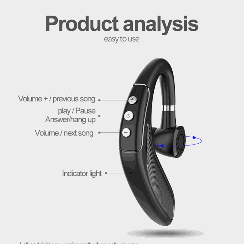 Long Standby Handsfree Wireless Bluetooth 5.0 Headset – Audio Accessory Teal Simba