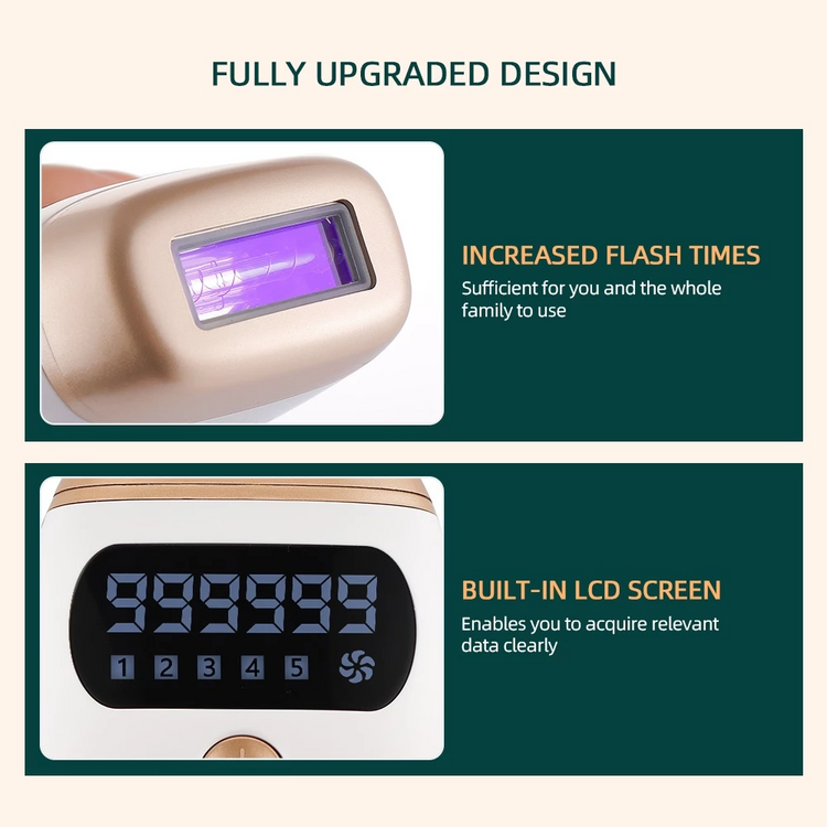 IPL Laser Epilator Painless 999999 Flashes Hair Removal Hair Remover Teal Simba