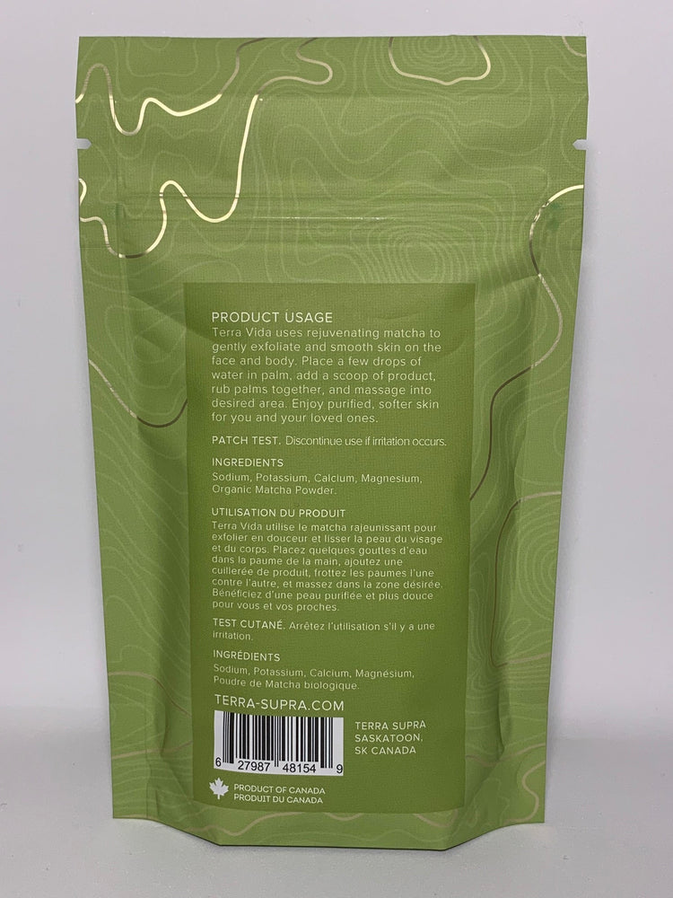 Terra Vida Matcha Clay Salt Exfoliant - 150g Teal Meleager