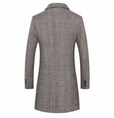 Fashion Plaid Single Breasted Jackets Men&