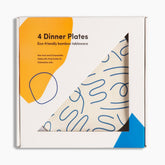 4pc Bamboo Plate Set - Dinner Puce Arrowwood
