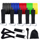 11Pcs Fitness Equipment Resistance Band Set Teal Simba