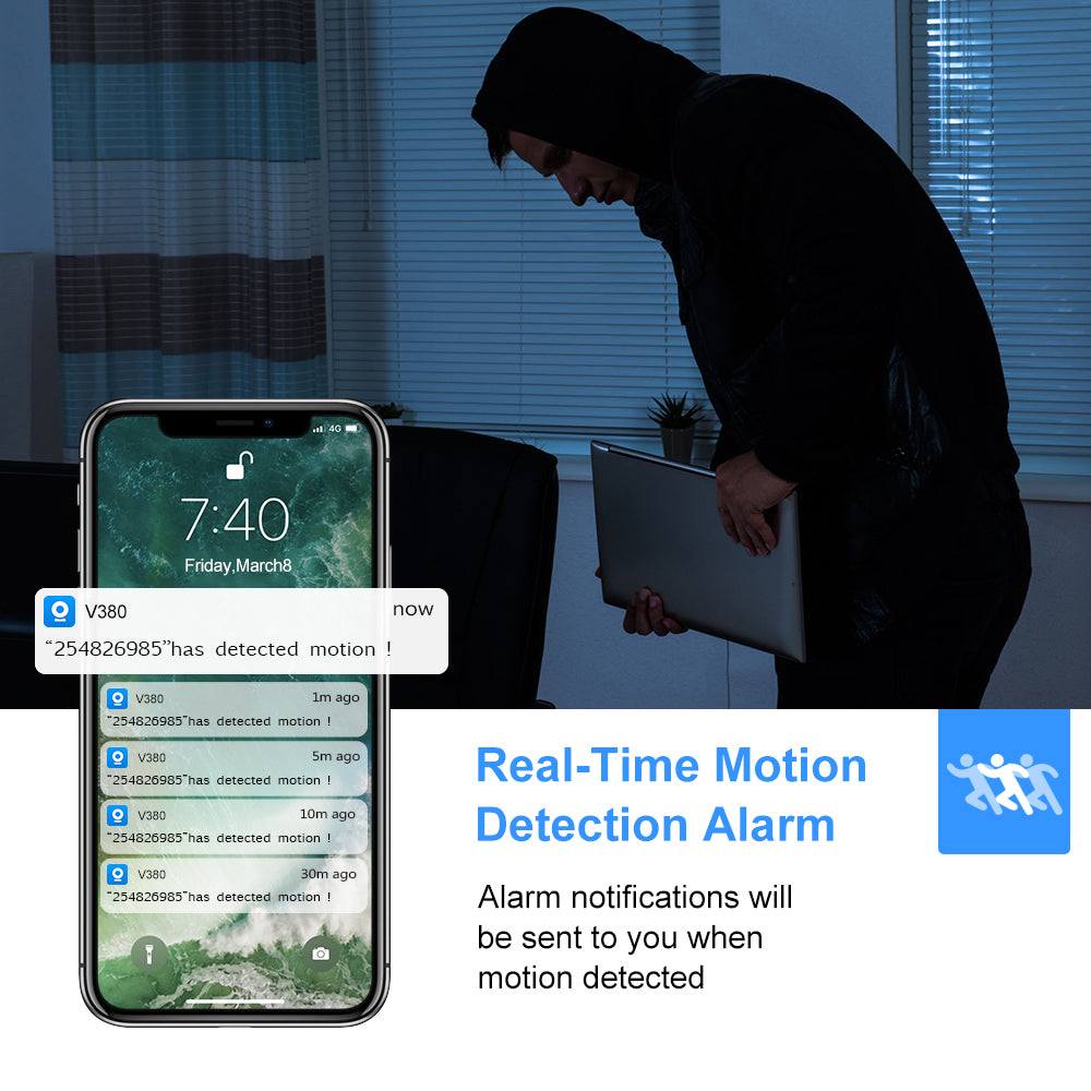 HD 2MP 1080P Wireless Mini Wifi Camera Night Vision Ip Camera – Tech Accessories Teal Simba