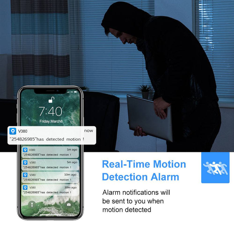 HD 2MP 1080P Wireless Mini Wifi Camera Night Vision Ip Camera – Tech Accessories Teal Simba