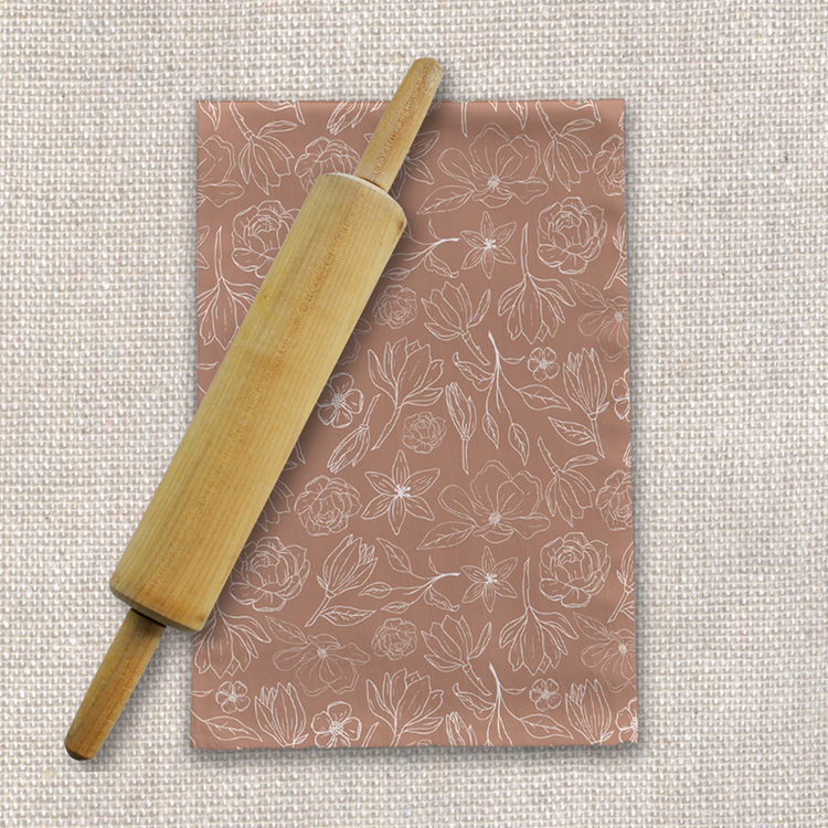 Copper Magnolia Tea Towel Orchid Hades